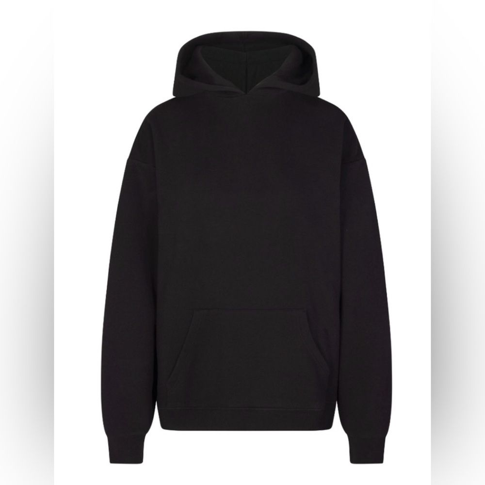 NWOT Skims Cotton Fleece Oversized Hoodie in Onyx